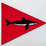 drapeau rouge requin
